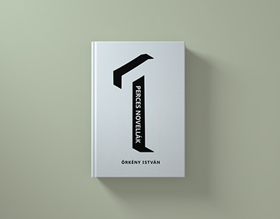 Clean, black and white hungarian book cover design