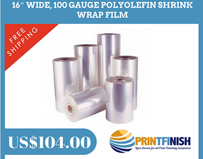 Buy 16″ Wide, 100 Gauge Polyolefin Shrink Wrap Film