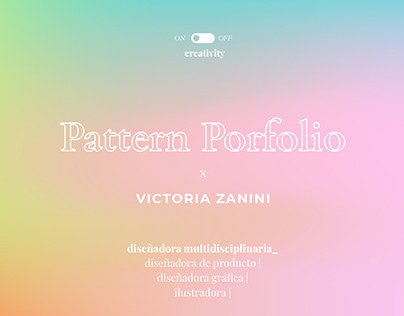 Surface Pattern Portfolio x Victoria Zanini 2022