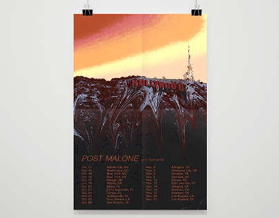 Post Malone 2019 Tour Poster