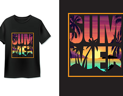 summer t shirt design.