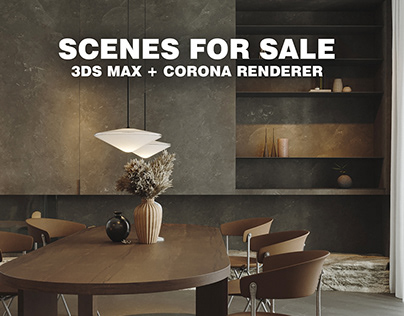 Corona renderer scenes for sale