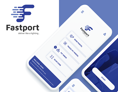 Fastport Send Parcel UI/UX and Branding