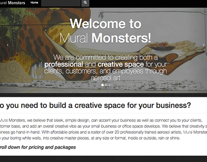 Mural Monsters – UX/UI, Design, Web Development