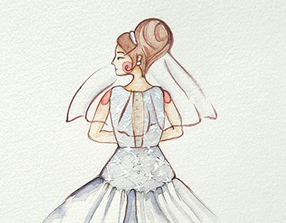 Fashion Illustration - Wedding Dress