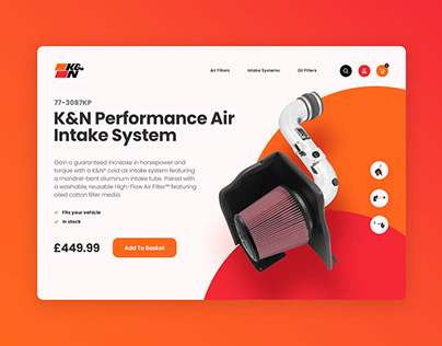 K&N Product Page Concept