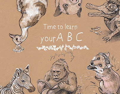 Book Illustration: Time to Learn ABC