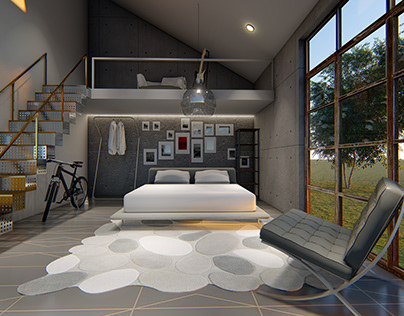 Bedroom + Common Space