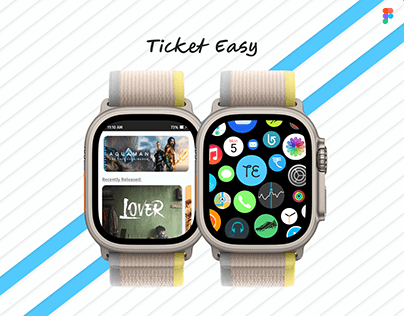 Project thumbnail - "Ticket Easy" Smart watch UI Design