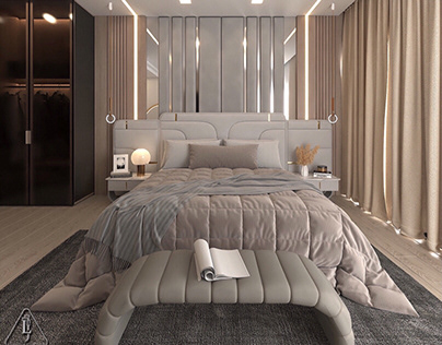 Elegant Master Bedroom Design in a private villa