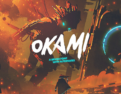 Okami - Brush Font