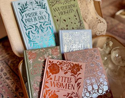 Six illustrated covers for Wordsworth edition