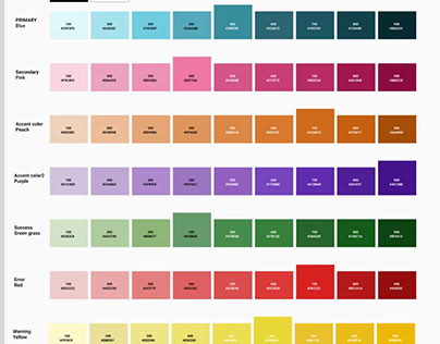 colors button typography