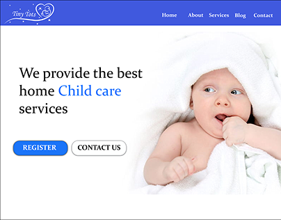 Tiny Tots Child Care Website Design