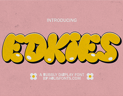 Edkies - Bubble Display Font