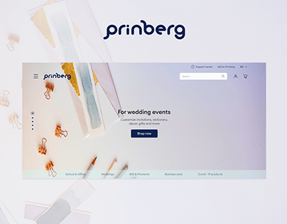 Prinberg - UI/UX Website Design