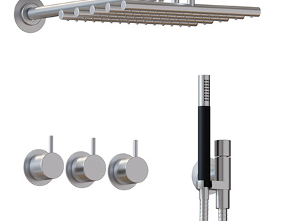 VOLA Thermostatic Shower Mixer 3D Model