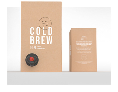 Darlo Cold Brew Coffee Packaging CGI