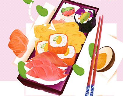Sushi spot illustrations