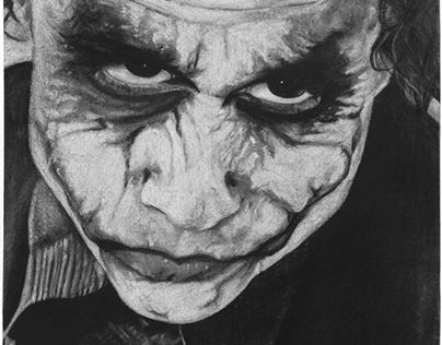 The Joker: Charcoal Drawing