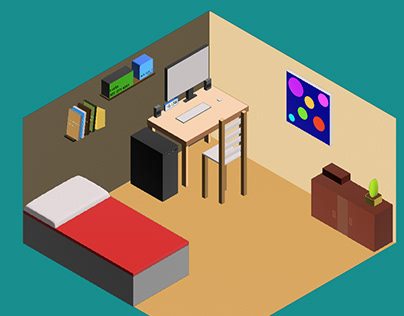 3D Room in illustrator