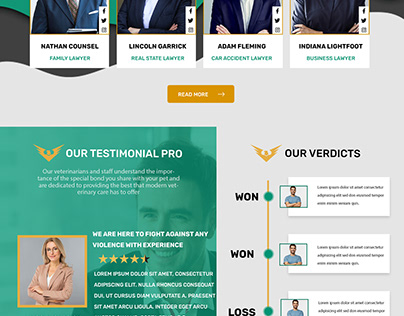 Law and Lawyer firm Website