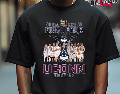 Official Uconn Huskies 2024 Men’s Final Four T-shirt