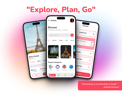 Travel App Screen Design