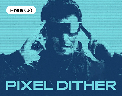 Pixel Dither Photo Effect