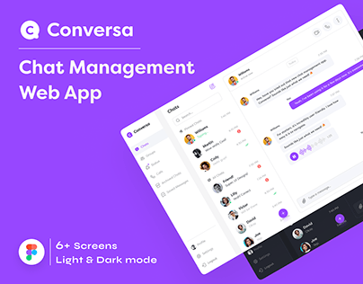 Chat Management Web App (Conversa) - Dashboard Design