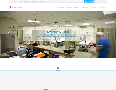 Simple one page Hospital Site