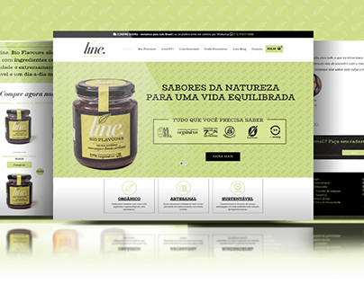 Website Líne. Bio Flavours