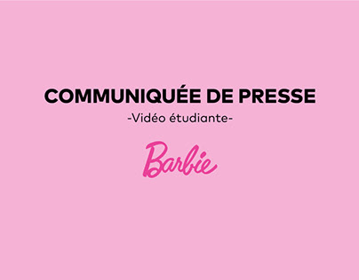 Communiquée de presse: Barbie