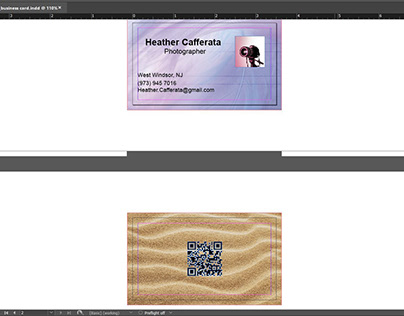 Heather's business card