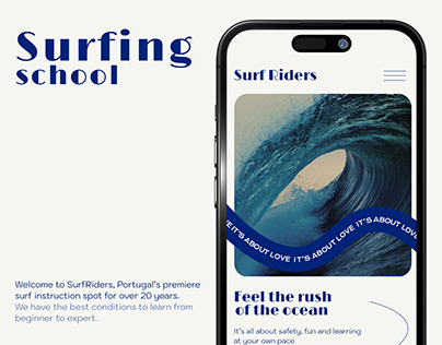 Project thumbnail - Surfing School Website