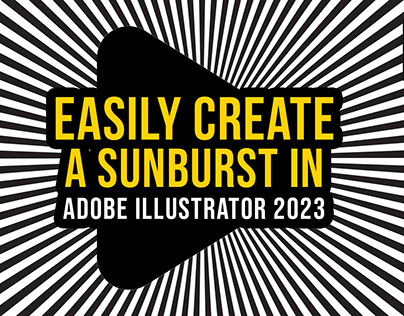 Easily create a sunburst in Adobe Illustrator 2023