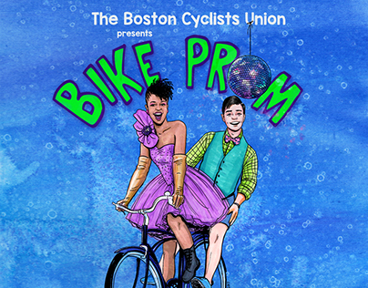 BCU Bike Prom Fundraiser Poster Art