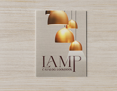 Lamp catalog lookbook design.