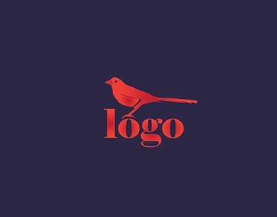 Gradient bird logo