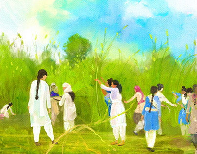 Working in the Fields - Agroecology & Seva Bhav