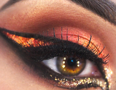 Glitter Orange Eye-liner