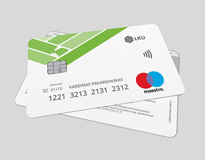 „LKU MAESTRO“ banko kortelės dizainas