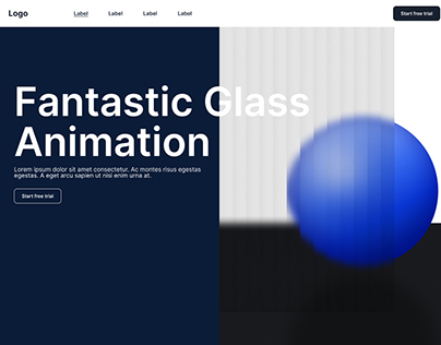 Glassmorph & Animation