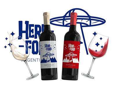 Hereford Wine Label Design