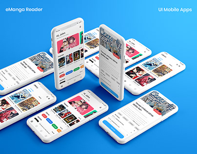 eManga Reader - UI Mobile Apps Showcase