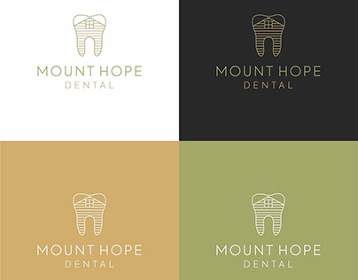 Medical dental house clinic logo design