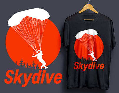 Skydive t shirt design