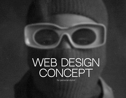 Web design concept for stylist