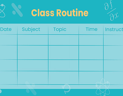 Class Routine