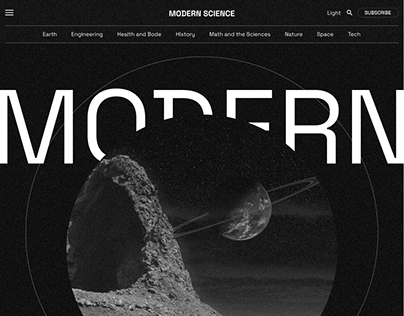 Modern Sciences | News website redesign